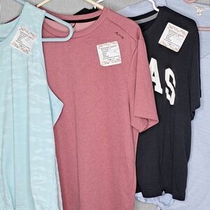 bundle of 5 shirts Womens Top Size‎ L Black Crew Neck Short Sleeve Casual